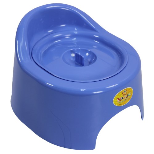 C118С Горшок детский туалетный с крышкой, синий, 12 шт/кор, Россия