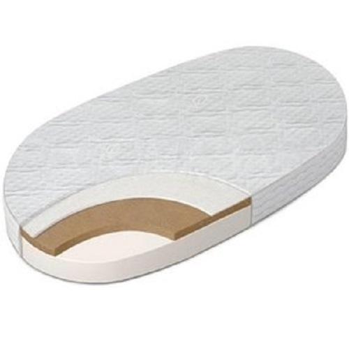 OVA2125B1 Матрас беспружинный ортопедический двусторонний овальный в кроватку OVO 2 овал (125*75*12 bamboo/холлкон/кокос/freeair )
