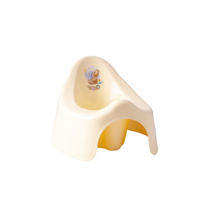 C165Беж Горшок детский туалетный с апликацией, бежевый, 15 шт/кор, Россия