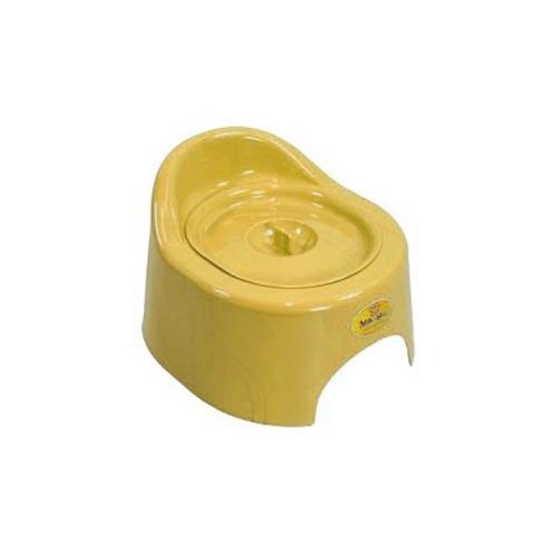 C118Ж Горшок детский туалетный с крышкой, желтый, 12 шт/кор, Россия