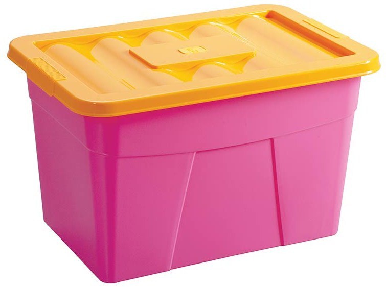 С12068Р Ящик для игрушек на колёсиках, (розовый), 600х400х360, (5 шт/кор), Россия