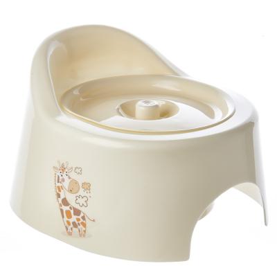 C118Беж Горшок детский туалетный с крышкой, бежевый, 12 шт/кор, Россия