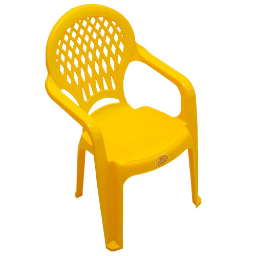 C413Ж Стул детский, пластмассовый, желтый, 10 шт/упак., Россия