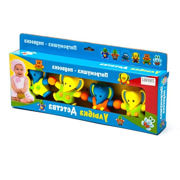 H74549 Погремушка-подвеска Улыбка Детства, BOX 34х4,5х15,5 см, 2 вида