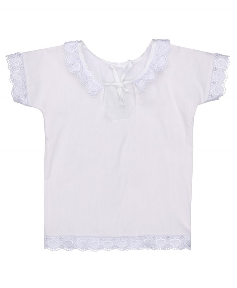 Г577-74 Крестильная рубашечка р,74 Однотонная бязь отбелённая - 100% хлопок ,Унисекс  для малышей от 1 года до 2-х лет.