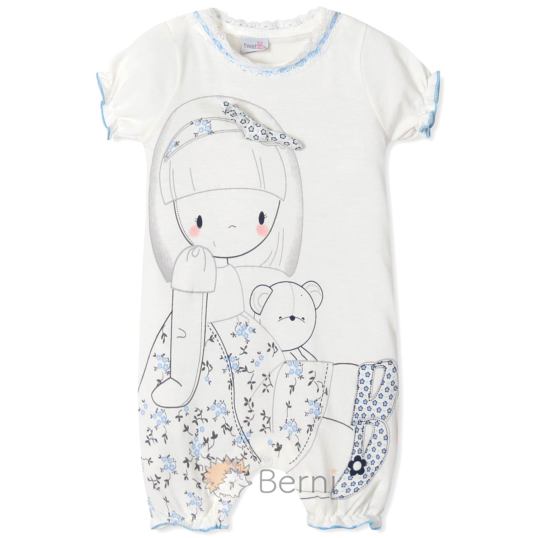 Т136074Г Песочник для девочки, цвет голубой,  3-6-9мес.