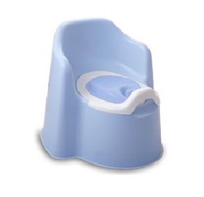 Р2703Г Горшок детский туалетный "Little king" с крышкой, (голубой), 9 шт/кор, Россия
