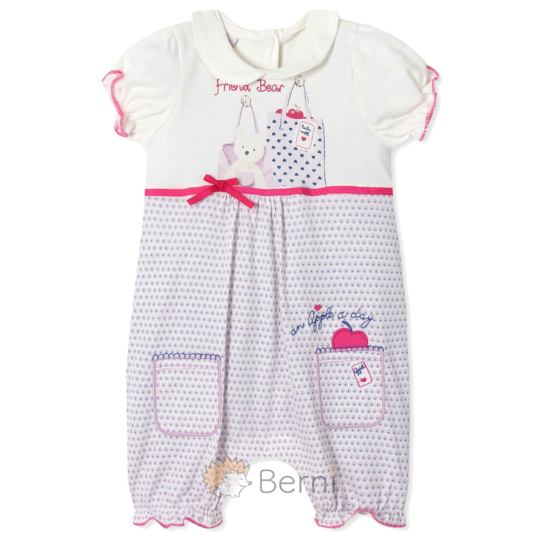 Т136085Г Песочник для девочки, цвет голубой,  3-6-9мес.