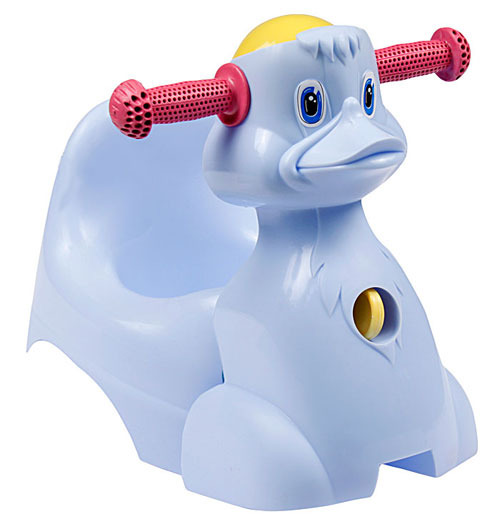 ПЦ2714Г Горшок - игрушка детский  "Уточка",  (голубой), 5 шт/кор., Россия