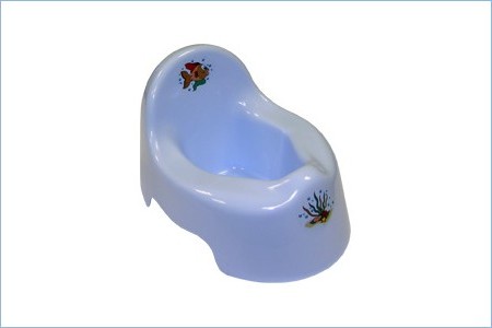 M2595Г Горшок детский туалетный, (голубой), 12шт/кор, Россия