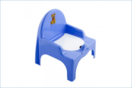 C138Г Горшок - стульчик детский туалетный, голубой,  9 шт/кор, Россия