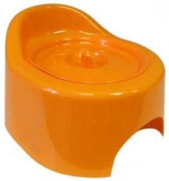 C118О Горшок детский туалетный с крышкой, оранжевый, 12 шт/кор, Россия