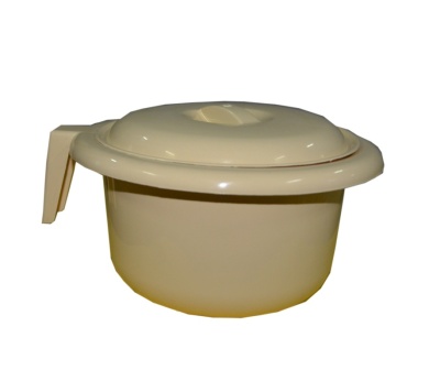 6309Бан Горшок детский туалетный с крышкой, (банановый)30 шт/кор, Россия