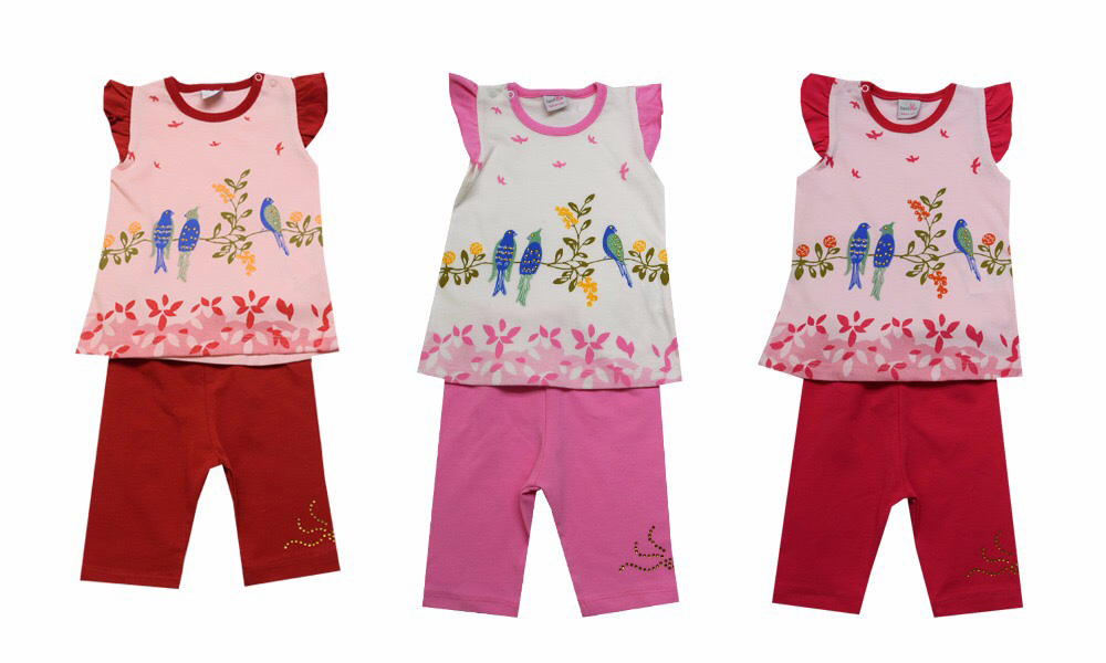 Т116077Р Комплект для девочки, цвет розовый,  6-9-12мес.