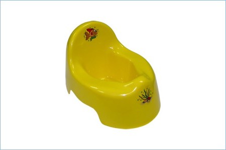 M2595Ж Горшок детский туалетный, (желтый), 12шт/кор, Россия
