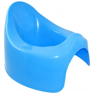 C165Г Горшок детский туалетный с апликацией, голубой, 15 шт/кор, Россия