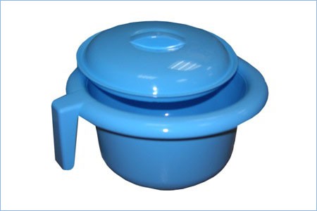 6309Г Горшок детский туалетный с крышкой, (голубой)30 шт/кор, Россия